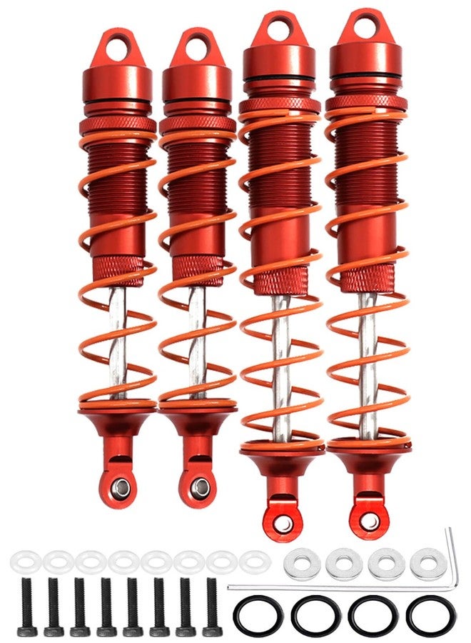 ARRCat 4PCS Alloy RC Shocks Dampers Upgrades Part for 1/8 Outcast 6S BLX Kraton Notorious 6S BLX,ARRCat 4PCS BIG BORE Front Rear Full Metal Shocks with Wrench,Replace ARA330621 ARA330622,Red - Image 1